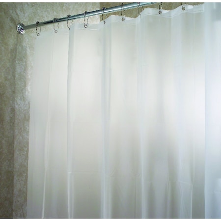 Interdesign iDesign 78 in. H X 54 in. W Clear/Frosted Shower Curtain Liner EVA 14762